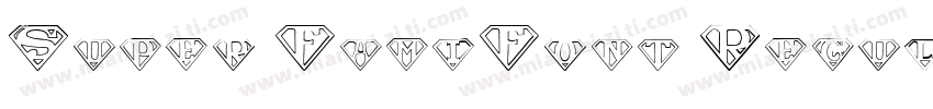 Super FamiFont Regular字体转换